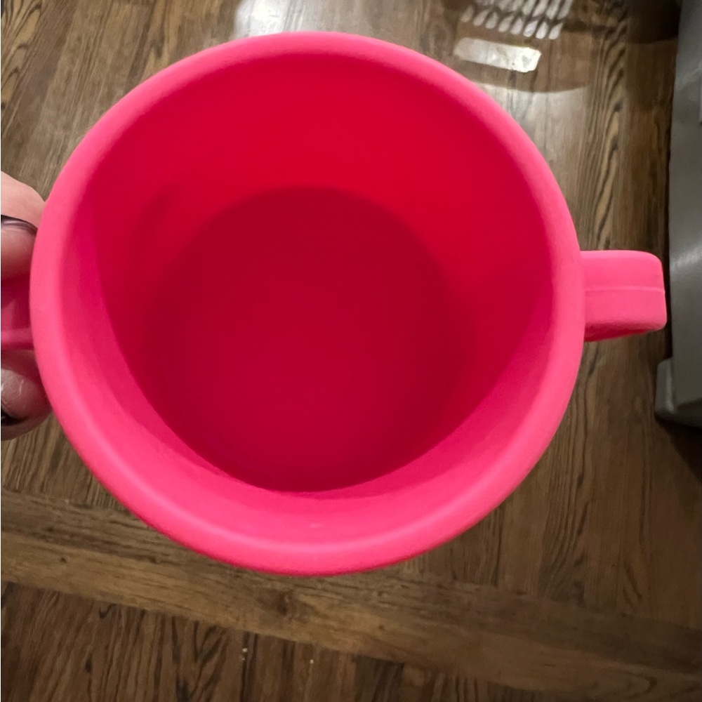 Green Sprout Hot Pink Silicone Learning Cup